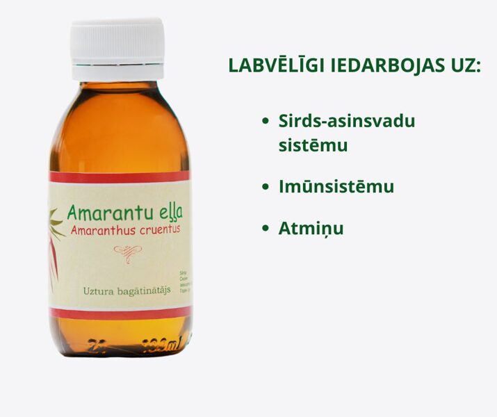 Amarantu eļļa. 100 ml.