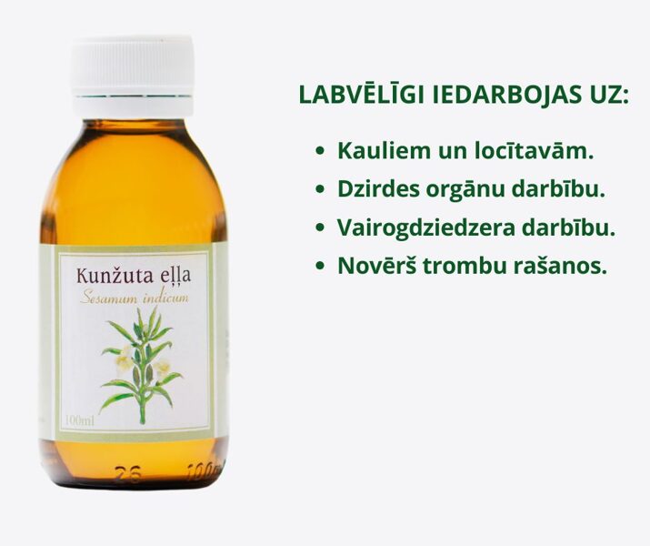 Sesame oil, 100 ml. 