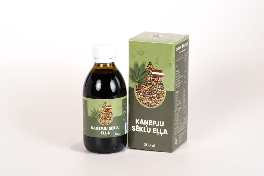 Kaņepju eļļa, 200 ml.